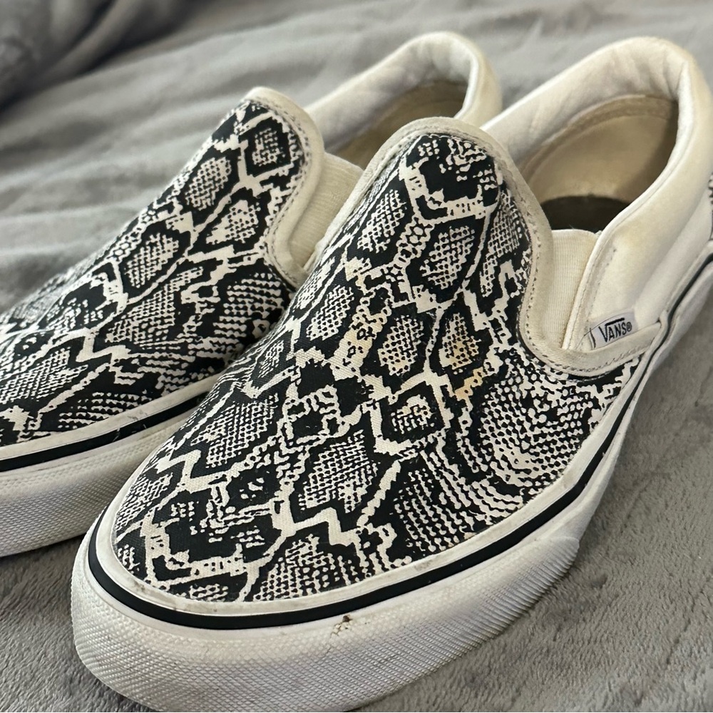 Vans snake print Slip-On Shoes Unisex Mens 7/ women's 8.5